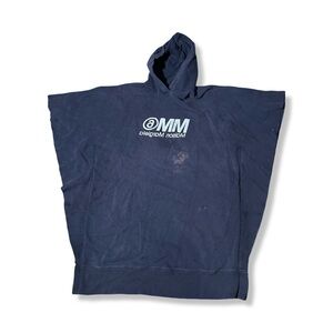 Mason Margiela MM6 Black Faded Sleeveless Hoodie Size Medium Streetwear